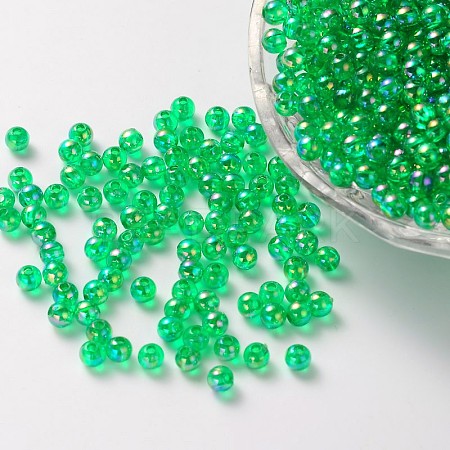 Eco-Friendly Transparent Acrylic Beads PL732-8-1