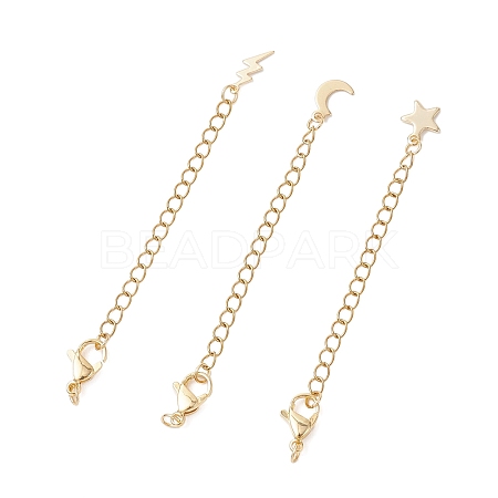 3Pcs 304 Stainless Steel Chain Extenders FIND-JF00176-1