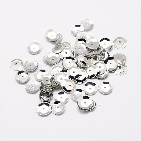 Plastic Paillette Beads PVC-A001-5mm-08-1