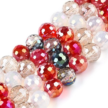 Electroplate Glass Bead Strands GLAA-Z006-01J-1