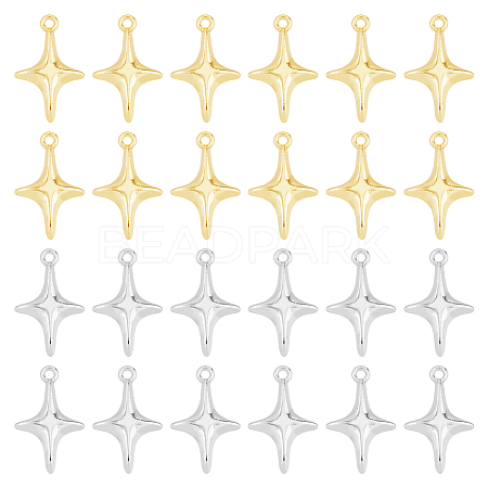 48Pcs 2 Colors Alloy Pendants FIND-DC0005-54-1