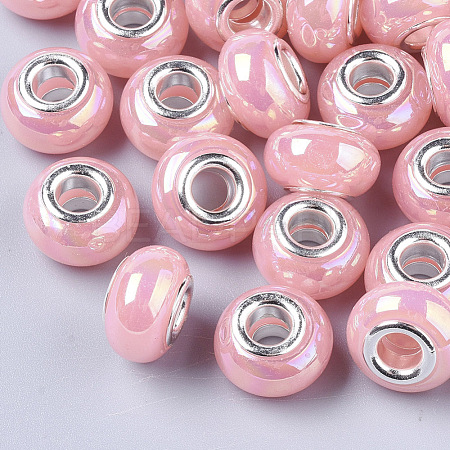 Opaque Resin European Beads RPDL-T038-007J-1