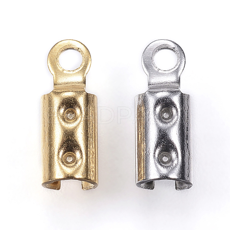 304 Stainless Steel Folding Crimp Ends STAS-P107-07-1