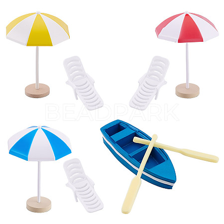 Plastic & Resin Miniature Display Decorations Sets DJEW-HY0001-06-1