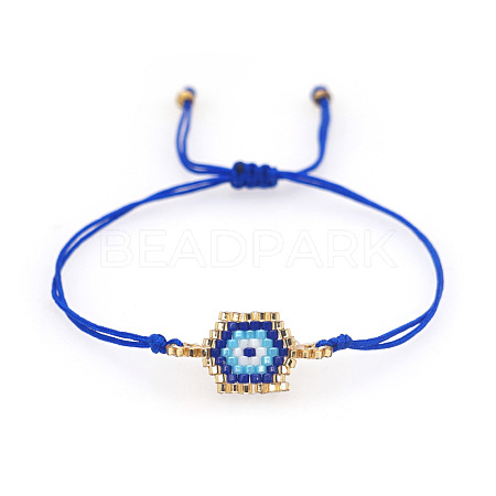 Bohemian Style Glass Seed Beaded Link Bracelets KD2709-2-1