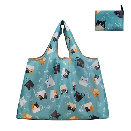 Oxford Foldable Women's Shopping Tote Bags PW-WG0FDB1-07-1