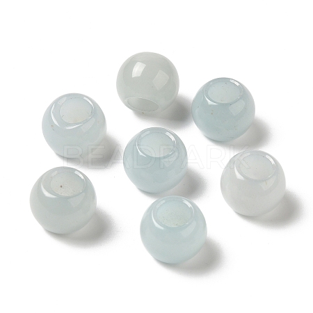 Natural White Jade(Dyed) European Beads G-N342-03R-1