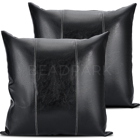 Square Imitation Leather Pillow Case AJEW-WH20006-406C-1