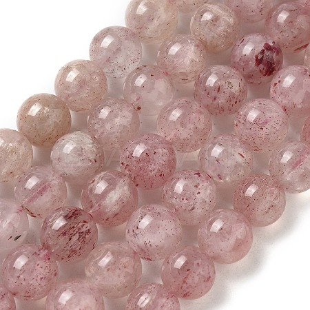 Natural Strawberry Quartz Beads Strands G-L595-C03-04-1