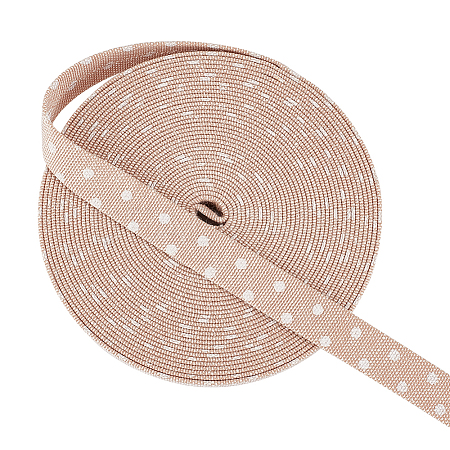 10 Yards Polycotton Ribbons OCOR-WH0070-53A-1