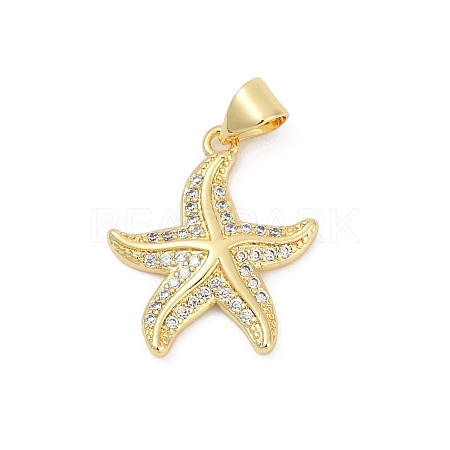 Brass Micro Pave Cubic Zirconia Pendants KK-D317-073G-1