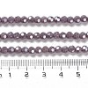 Electroplate Opaque Glass Beads Strands EGLA-A035-P4mm-A11-4