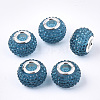 Resin Rhinestone European Beads RPDL-T002-03-2