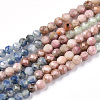 Natural & Synthetic Mixed Gemstone Beads Strands G-D080-A01-03-07-4