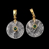Natural Quartz Crystal Pendants G-P628-03G-10-1