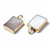 Natural Freshwater Shell Charms X-SHEL-N026-147-3