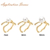 Brass Cuff Finger Ring Settings KK-L219-15D-G-4