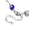 Evil Eye Lampwork Jewelry Sets SJEW-JS01041-02-8