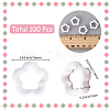 100Pcs Opaque Acrylic Beads MACR-SC0002-25-2