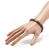 Natural Gemstone & Alloy Beaded Stretch Bracelet for Men Women BJEW-JB08578-3