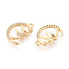 Brass Micro Pave Cubic Zirconia Pendants X1-KK-N263-113G-2