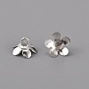Brass Bead Cap Pendant Bails KK-WH0044-54S-2