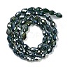 Transparent Electroplate Glass Beads Strands EGLA-N013-T8mm-B15-2