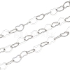 304 Stainless Steel Heart Link Chains CHS-C013-04P-01-1