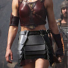 Medieval Viking PU Leather Belt Skirt AJEW-WH20077-031A-4