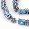 Electroplate Non-magnetic Synthetic Hematite Beads Strands G-T061-134A-3