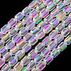Electroplate Glass Beads Strands EGLA-D031-01-01-1