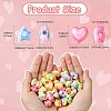 50Pcs 10 Styles Opaque Acrylic Beads OACR-CJ0001-88-2