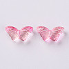Transparent Spray Painted Glass Beads GLAA-S190-018A-01-2