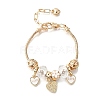 Alloy Enamel European Beads Charm Bracelets BJEW-F495-03G-2