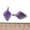 Natural Amethyst Pendants G-C110-03C-P-3