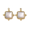 Natural Freshwater Shell Pendants SA-CBA11D7-26A-G-1