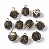 Electroplate Glass Charms G-S359-016-1