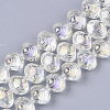 Electroplate Glass Beads Strands EGLA-S189-003B-01-1