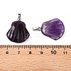 Natural Amethyst Pendants G-T138-208H-3