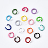 Spray Painted Iron Open Jump Rings IFIN-T017-04B-2