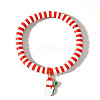 Christmas 304 Stainless Steel Enamel Charm Bracelets ZQ4442-3-1
