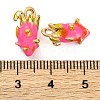 Alloy Enamel Pendants PALLOY-S032-01A-016-3