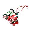 Christmas Car Handmade Polymer Clay Pendant Decorations HJEW-P017-03A-2