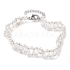 Imitated Pearl Acrylic & Glass Beaded Bracelets with 304 Stainless Steel Lobster Claw Clasps for Women BJEW-JB10199-02-1