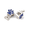 Rack Plating Alloy Rhinestone European Dangle Charms FIND-C055-19P-03-2