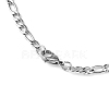 Tarnish Resistant Figaro Chain Necklace for Men NJEW-F027-03-1mm-2