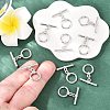 SHEGRACE Brass Toggle Clasps XGR0122P-136P-5