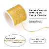 Brass Coated Iron Flat Cable Chains CH-TAC0007-01G-4