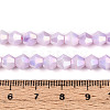Anti-Tarnish Electroplate Bicone Glass Beads Strands EGLA-T021-6mm-16-01-4