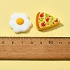 5Pcs 5 Styles Food Grade Eco-Friendly Silicone Focal Beads SIL-FS0001-04-4